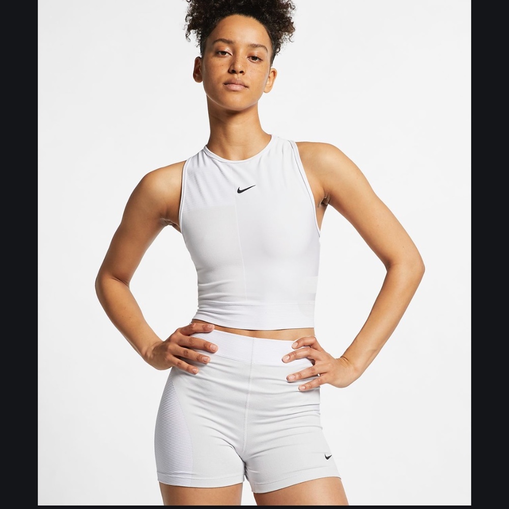 Nike Tech Pack Crop Top Sports Bra and Bike Shorts